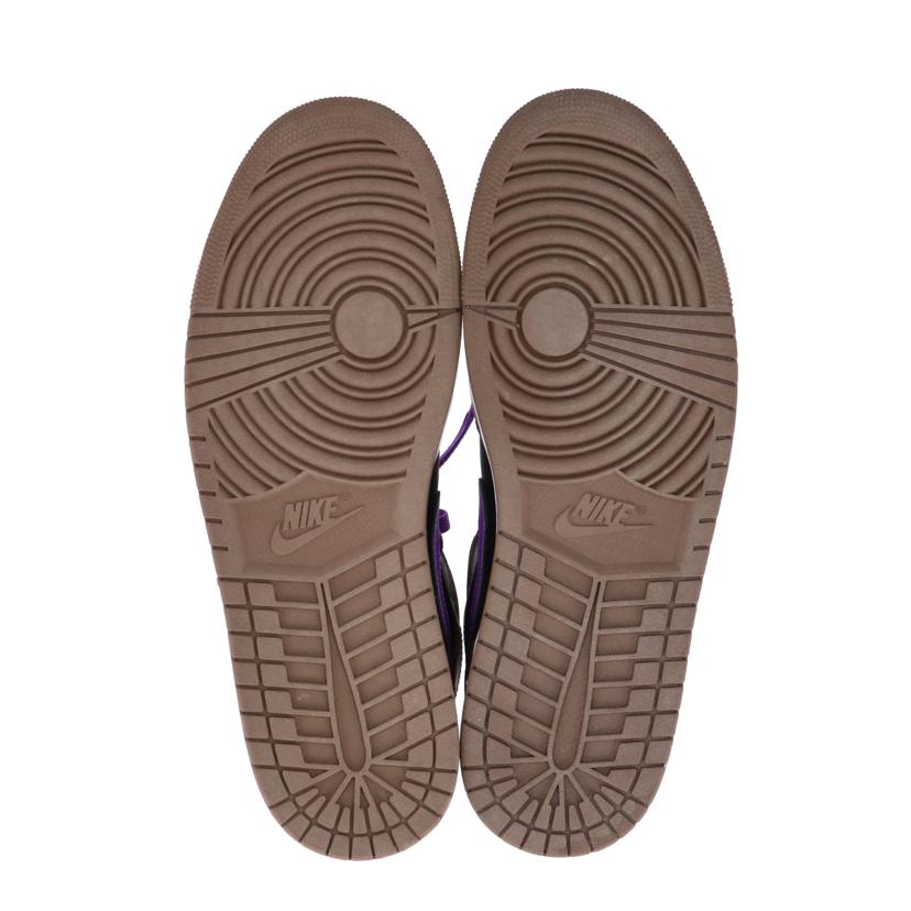 NIKE ナイキ/AIR JORDAN 1 MID 茶×紫/DQ8426-215//ABランク/42