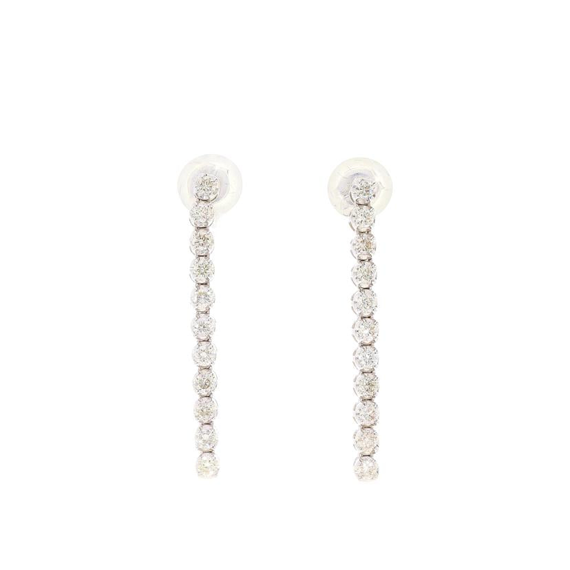 /K18WG ダイヤピアス0.20ct//Aランク/67