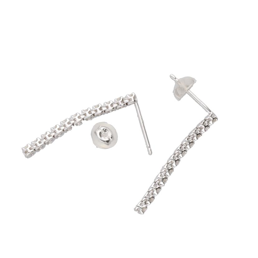 /K18WG ダイヤピアス0.20ct//Aランク/67