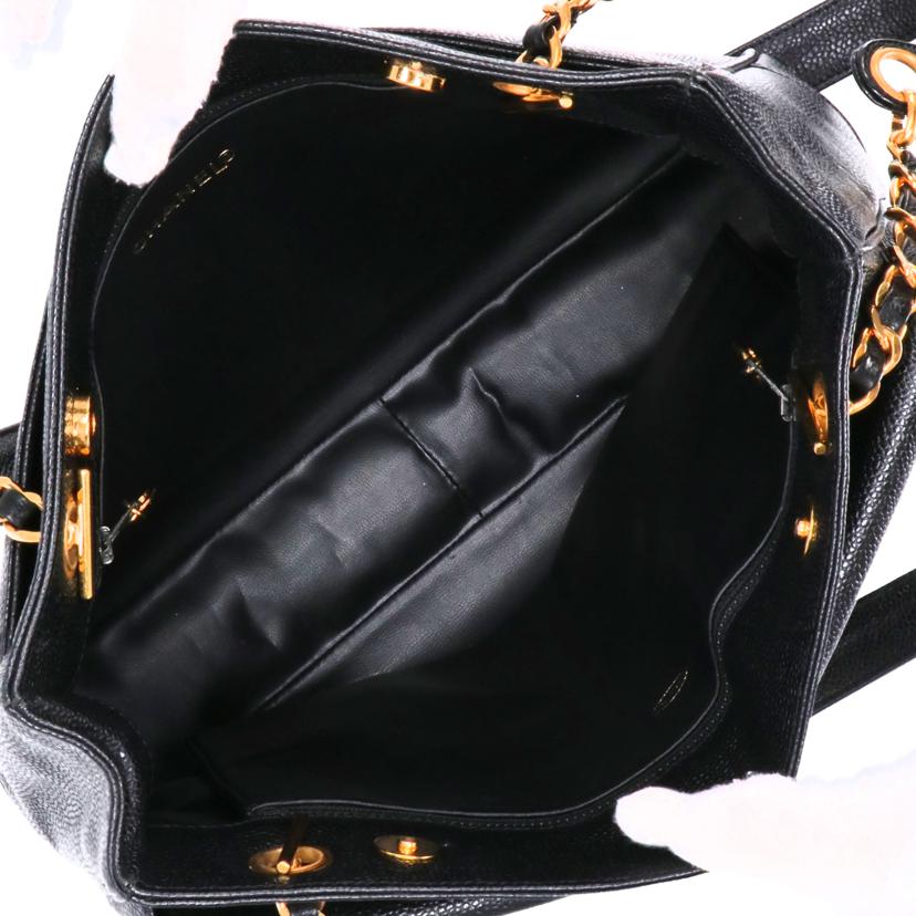 CANEL シャネル/ココマークチェーントートバッグ キャビアスキン/A03682//320****/ABランク/94