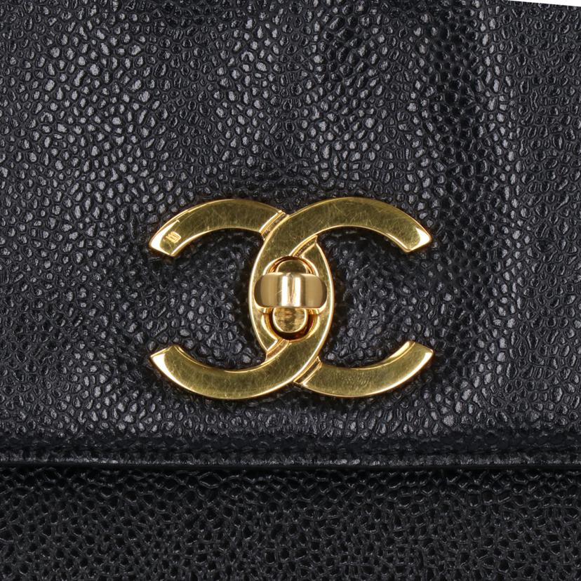 CANEL シャネル/ココマークチェーントートバッグ キャビアスキン/A03682//320****/ABランク/94