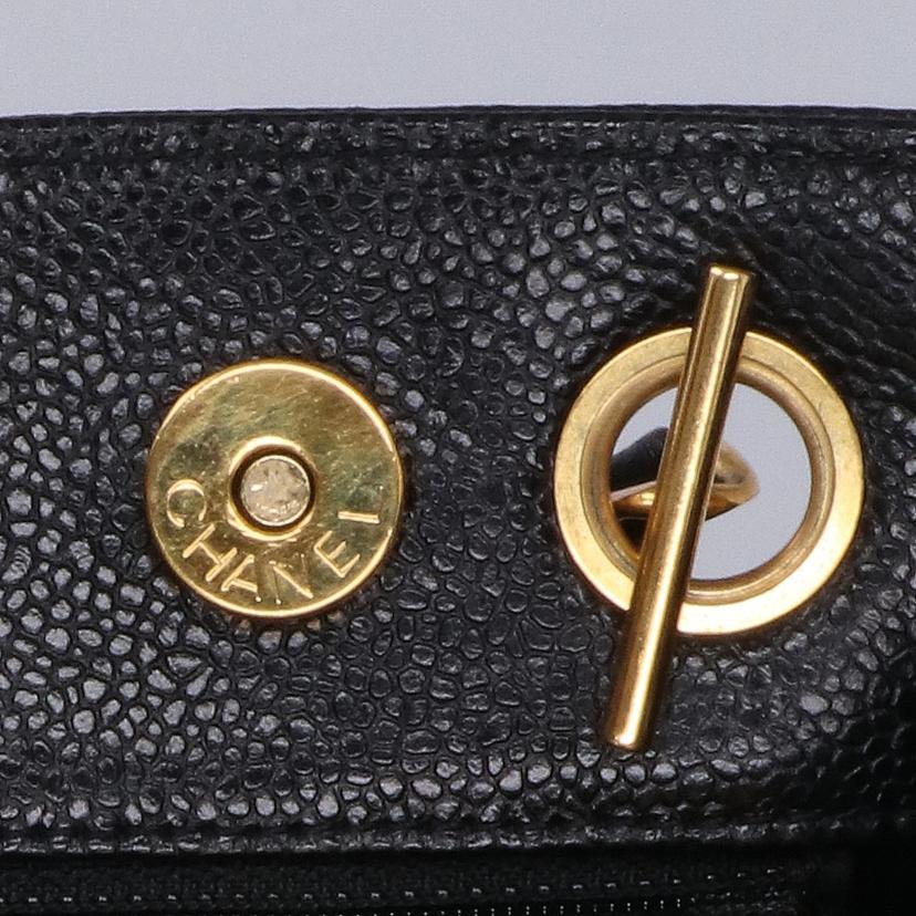 CANEL シャネル/ココマークチェーントートバッグ キャビアスキン/A03682//320****/ABランク/94