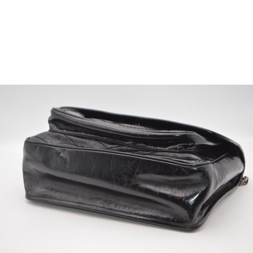 SAINT LAURENT サンローラン/ニキミディアムチェーンレザーショルダー/ノワール/633158//032*/SAランク/89