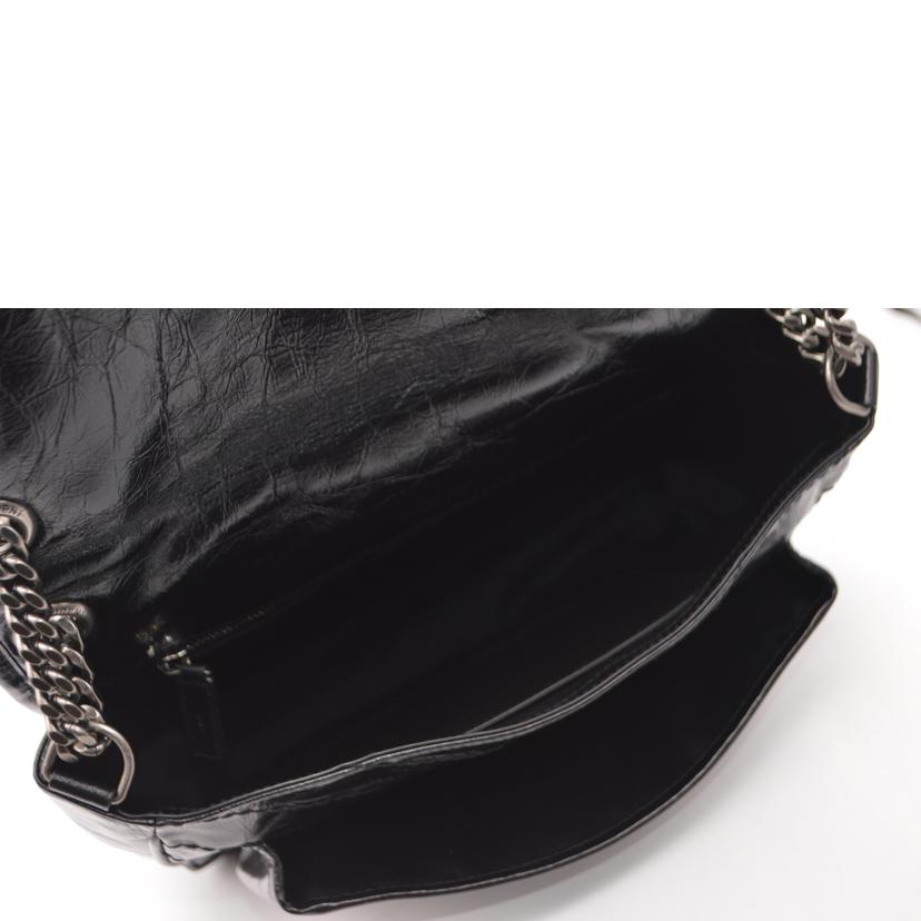 SAINT LAURENT サンローラン/ニキミディアムチェーンレザーショルダー/ノワール/633158//032*/SAランク/89