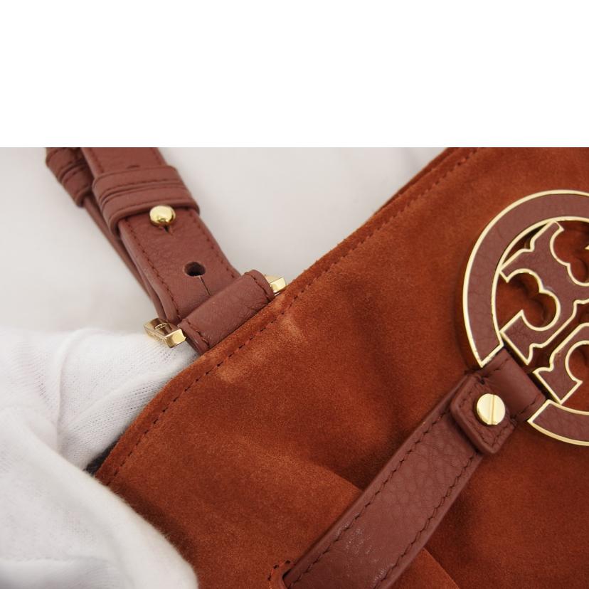 TORY BURCH トリーバーチ /アマンダ/スエードレザートートバッグ/テラコッタ//ABランク/04