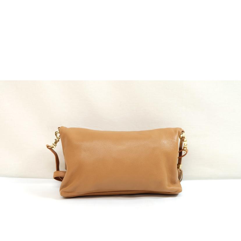 TORY BURCH トリーバーチ/ステッチロゴフリンジタッセルレザーショルダー//Bランク/71