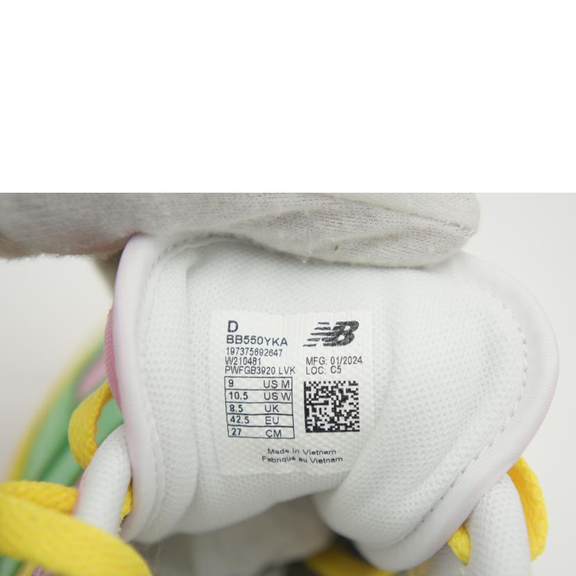 NB ニューバランス/550/パテント/BB550YKA//サイズ:27cm/Aランク/75