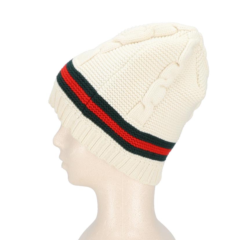 GUCCI グッチ/シェリーライン/ケーブルニットキャップ/506755//サイズ:M/Aランク/91