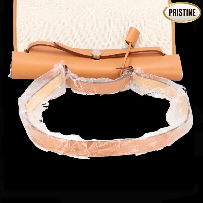 HERMES エルメス/エールバッグジップMM/トワルアッシュ×カーフ/060304CK//口M刻*/SAランク/42