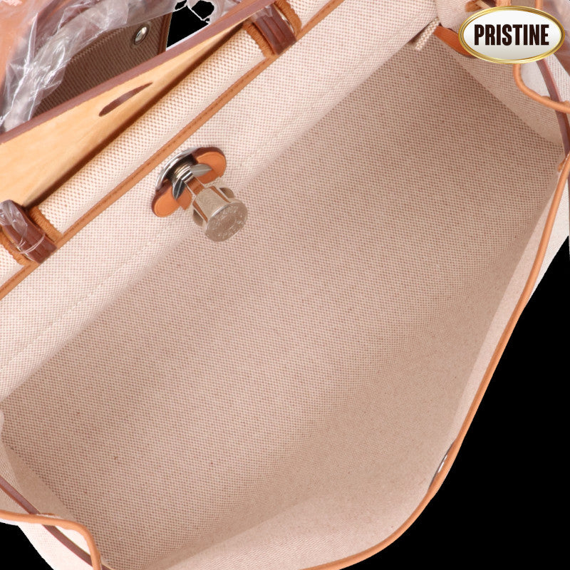 HERMES エルメス/エールバッグジップMM/トワルアッシュ×カーフ/060304CK//口M刻*/SAランク/42