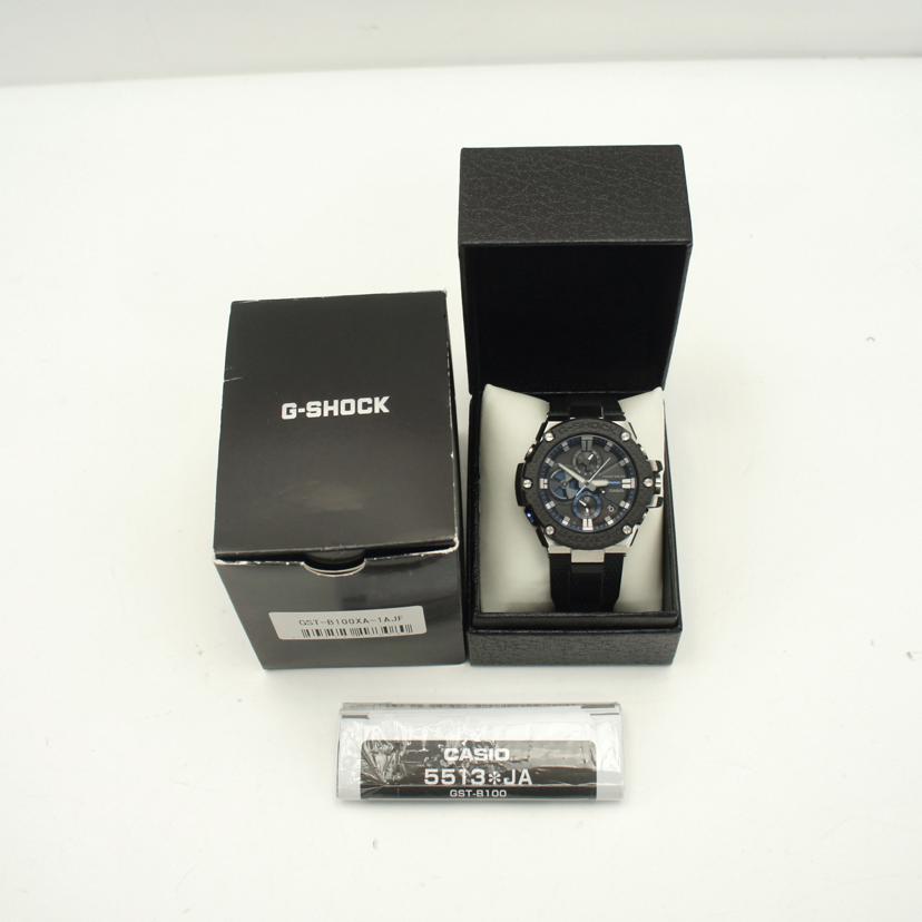 CASIO カシオ/G-SHOCK/G-STEEL/ソーラー×スマホリンク/GST-B100XA-1AJF//003*****/Aランク/01