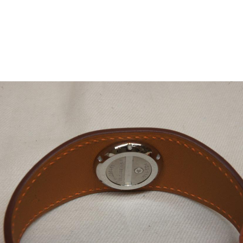 HERMES エルメス/フォーブルマンシェット1Pダイヤ/SSレザー/FG2.110//321****/Aランク/92