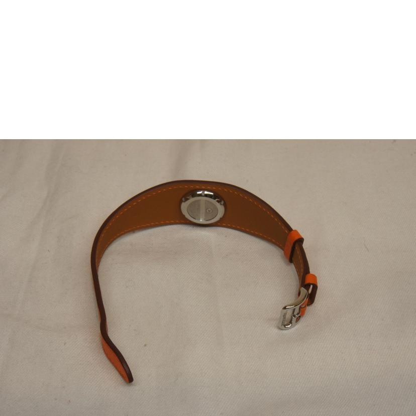 HERMES エルメス/フォーブルマンシェット1Pダイヤ/SSレザー/FG2.110//321****/Aランク/92