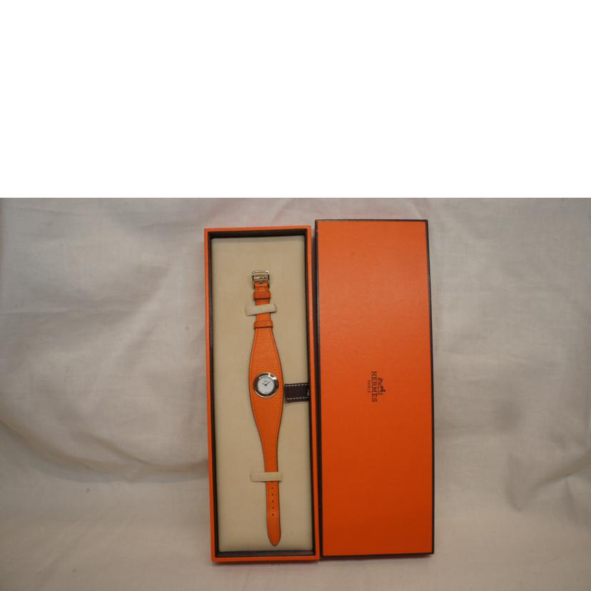 HERMES エルメス/フォーブルマンシェット1Pダイヤ/SSレザー/FG2.110//321****/Aランク/92