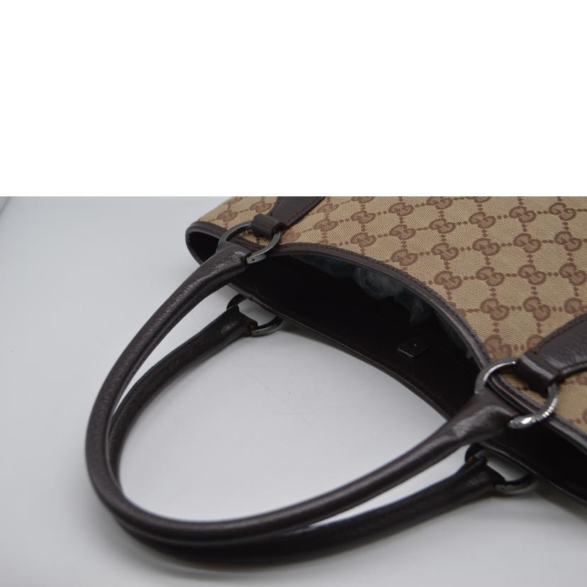 GUCCI グッチ/GGキャンバスレザーハンド/ブラウン/113015//001***/ABランク/89