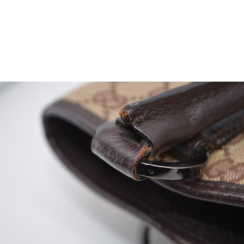 GUCCI グッチ/GGキャンバスレザーハンド/ブラウン/113015//001***/ABランク/89