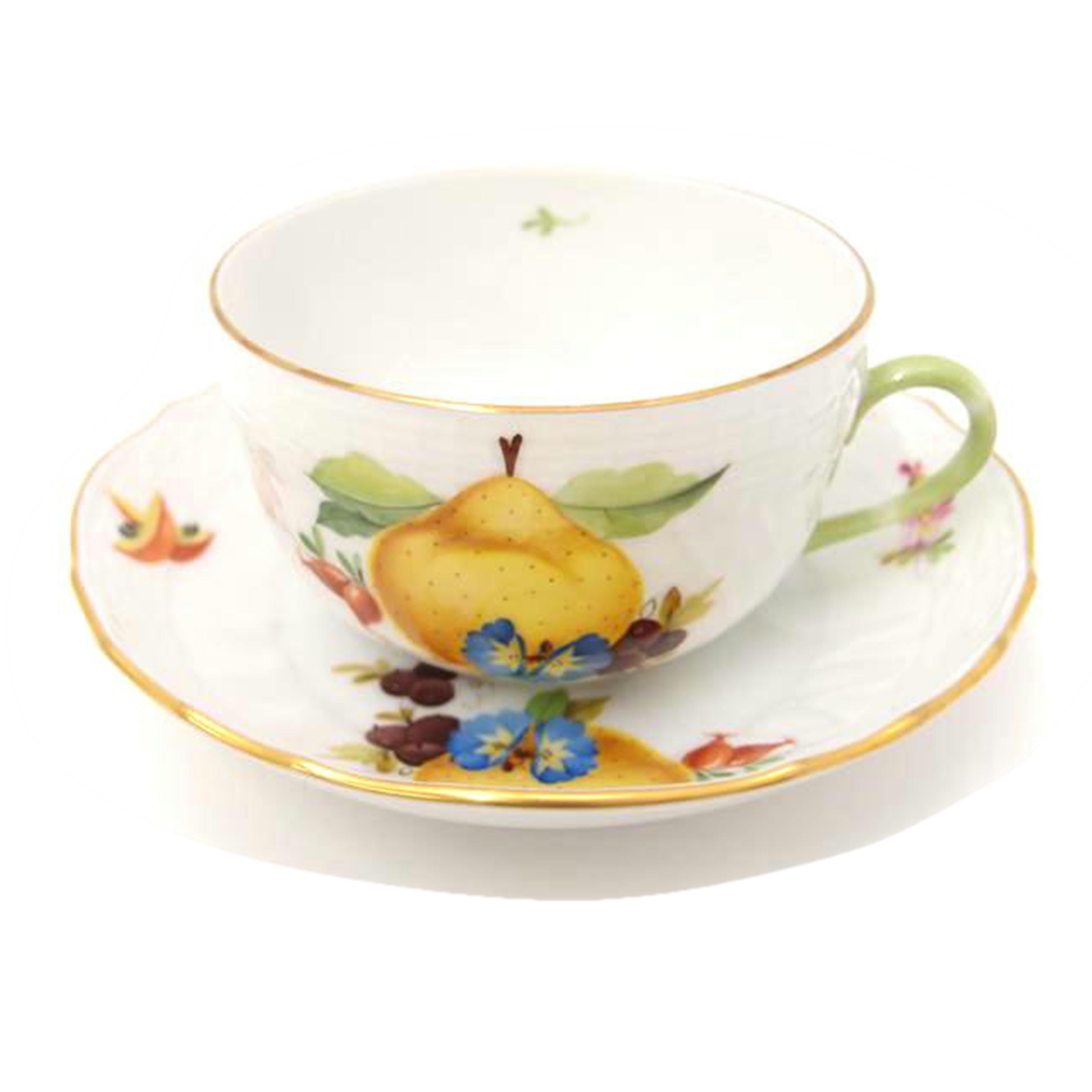HEREND ヘレンド/HEREND ティーカップ&ソーサー フルーツコンポジション//Aランク/69