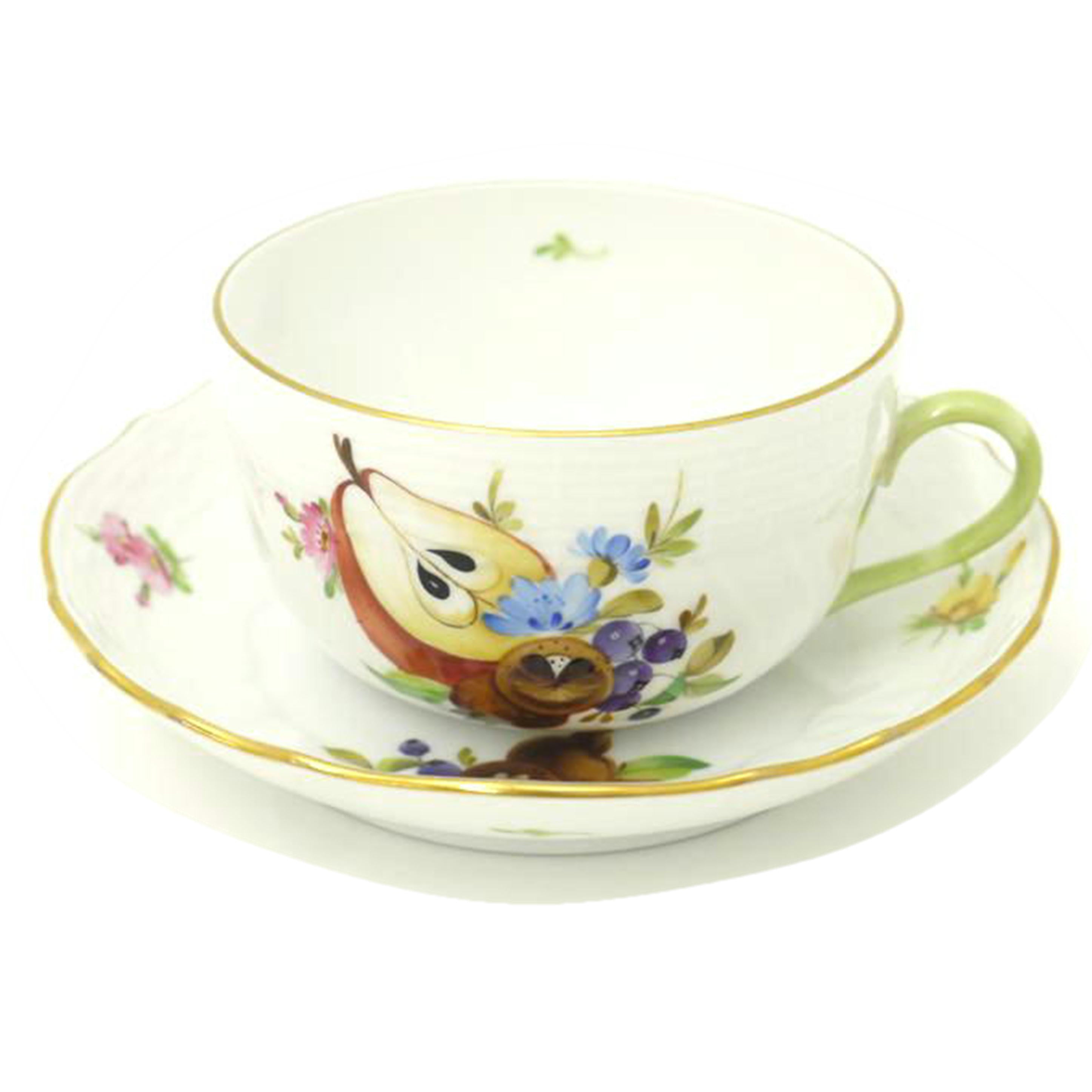 HEREND ヘレンド/HEREND ティーカップ&ソーサー フルーツコンポジション//Aランク/69