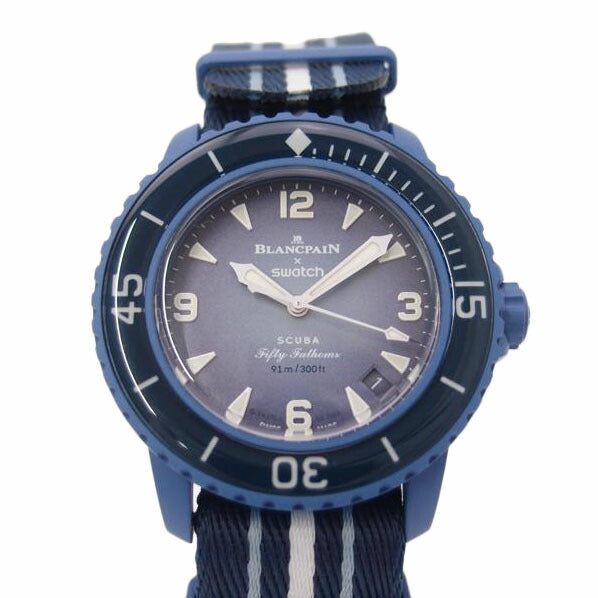 BLANCPAIN×swatch ブランパン×スウォッチ/スキューバ・フィフティファゾムス/アトランティックオーシャン/自動巻き/SO35A100//SAランク/69
