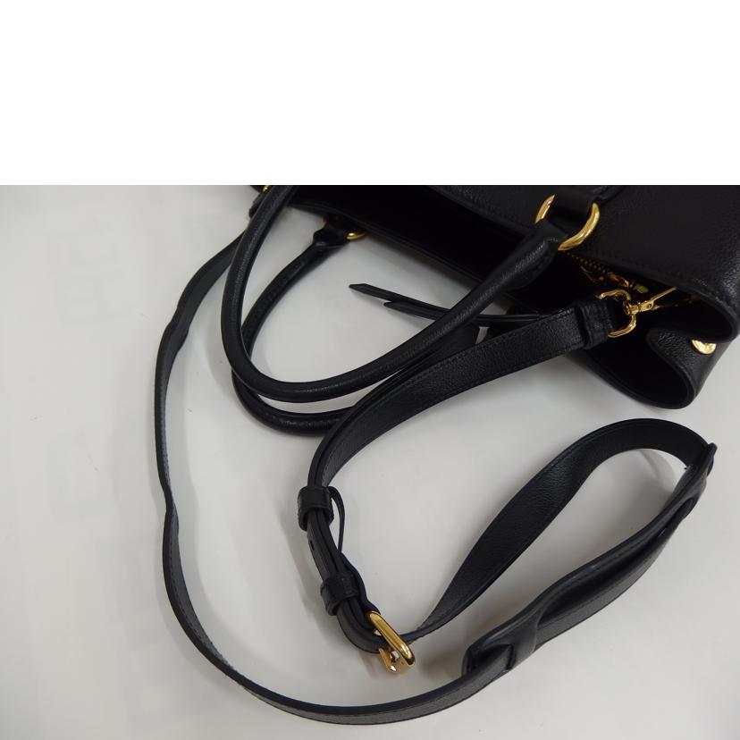 PRADA プラダ/2WAYレザートート/ブラック//Aランク/82