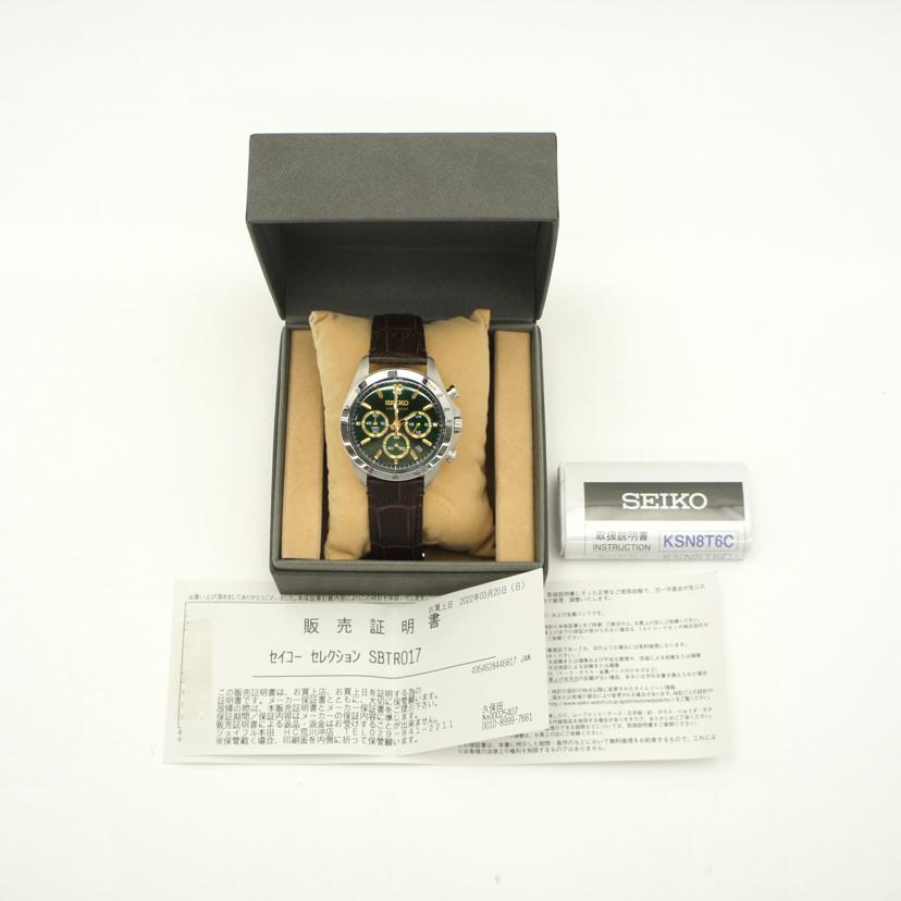 SEIKO セイコー/セイコーセレクションスピリット8Tクロノグラフ/SBTR017//1D0***/Aランク/09
