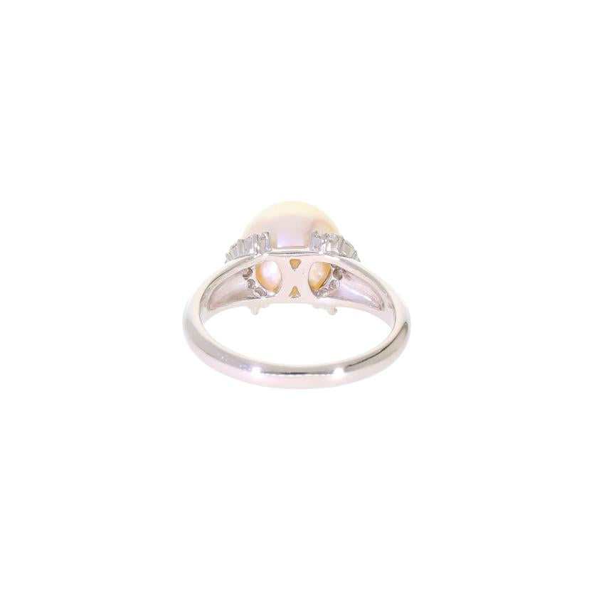 Pt900 パールダイヤリング0.20ct//Aランク/92