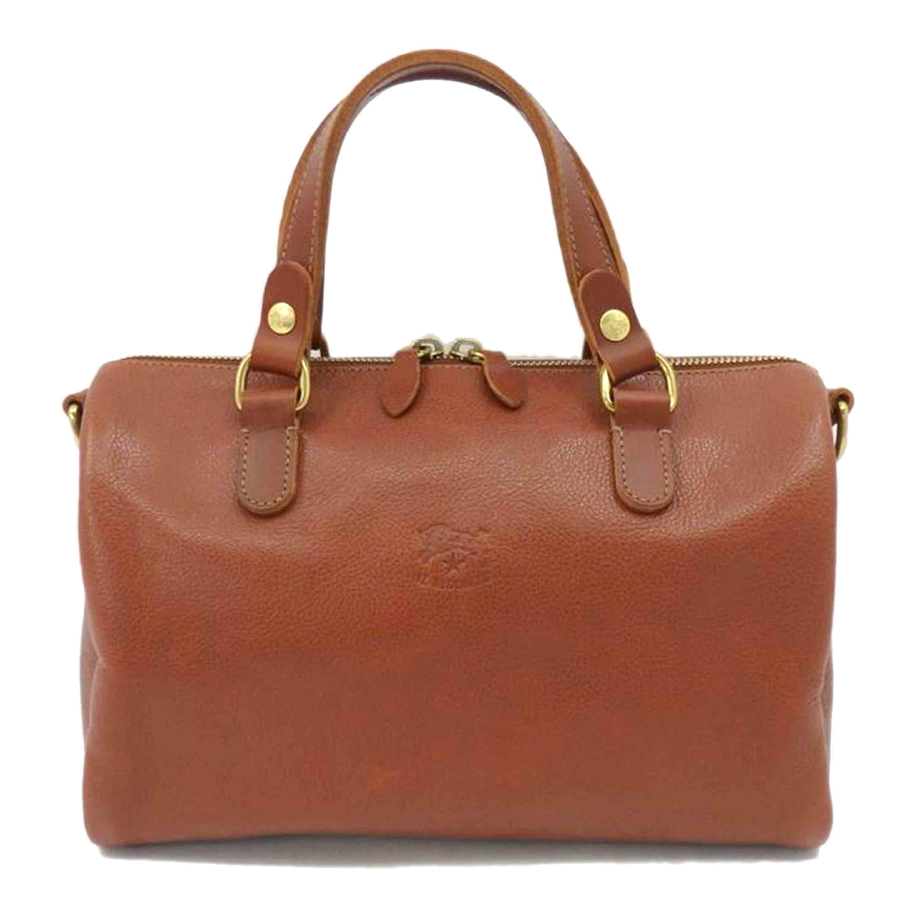 IL BISONTE イルビゾンテ/レザー2wayミニボストン//Aランク/77