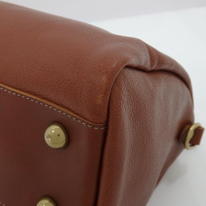 IL BISONTE イルビゾンテ/レザー2wayミニボストン//Aランク/77