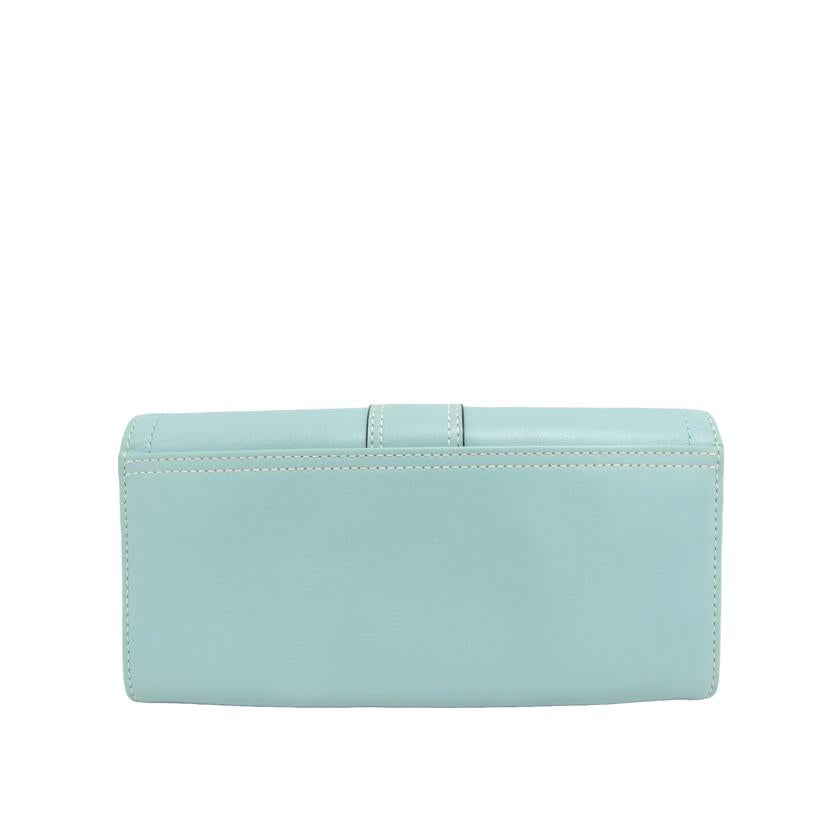 COACH コーチ/レザー二つ折り長財布/ライトブルー//ABランク/04
