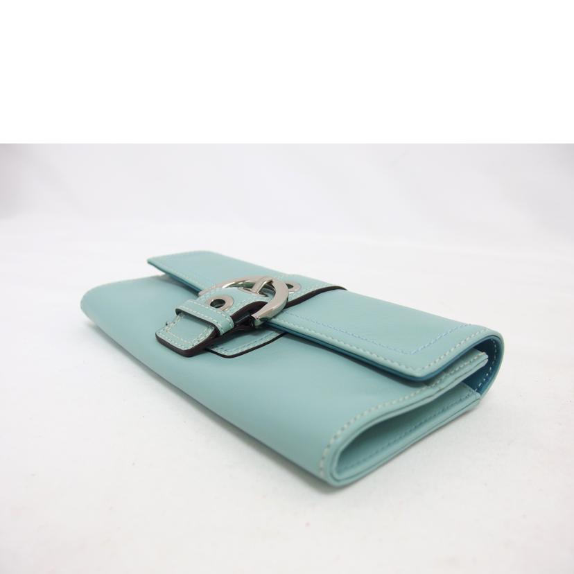 COACH コーチ/レザー二つ折り長財布/ライトブルー//ABランク/04