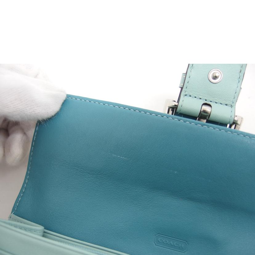 COACH コーチ/レザー二つ折り長財布/ライトブルー//ABランク/04