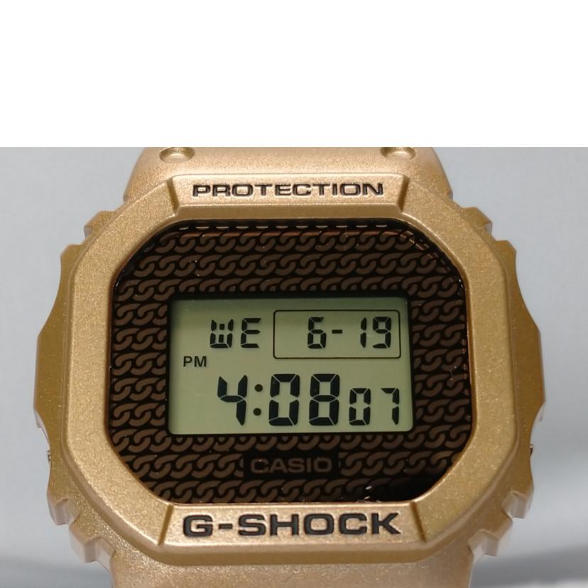 CASIO カシオ/G-SHOCK ゴールドチェーン柄 クオーツ/DWE-5600HG-1JR//Aランク/52