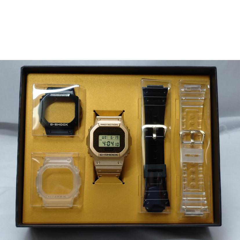 CASIO カシオ/G-SHOCK ゴールドチェーン柄 クオーツ/DWE-5600HG-1JR//Aランク/52