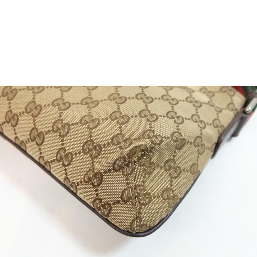 GUCCI グッチ/GGキャンバスシェリーラインショルダーバック/189749//001***/Bランク/71