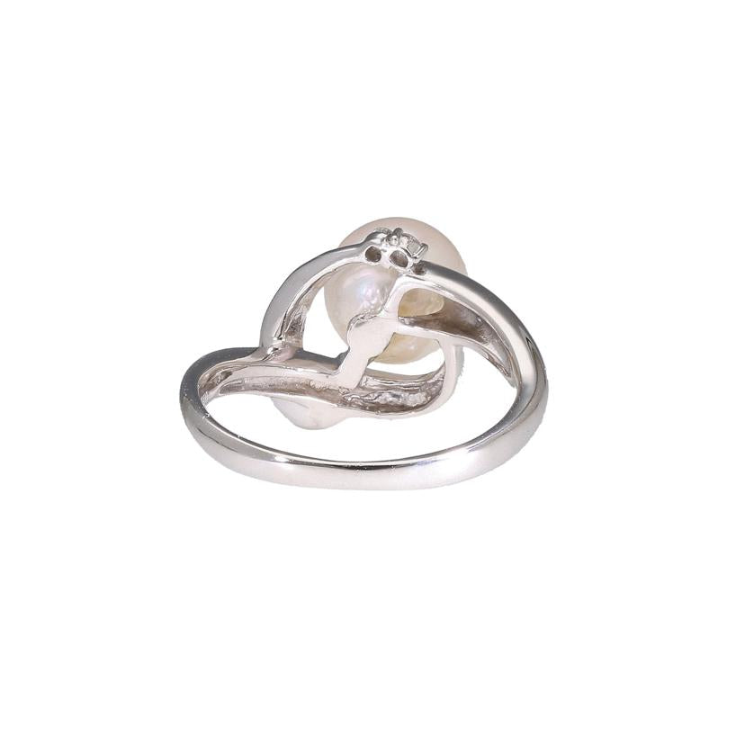 Pt900アコヤパールダイヤリング0.03ct//Aランク/65