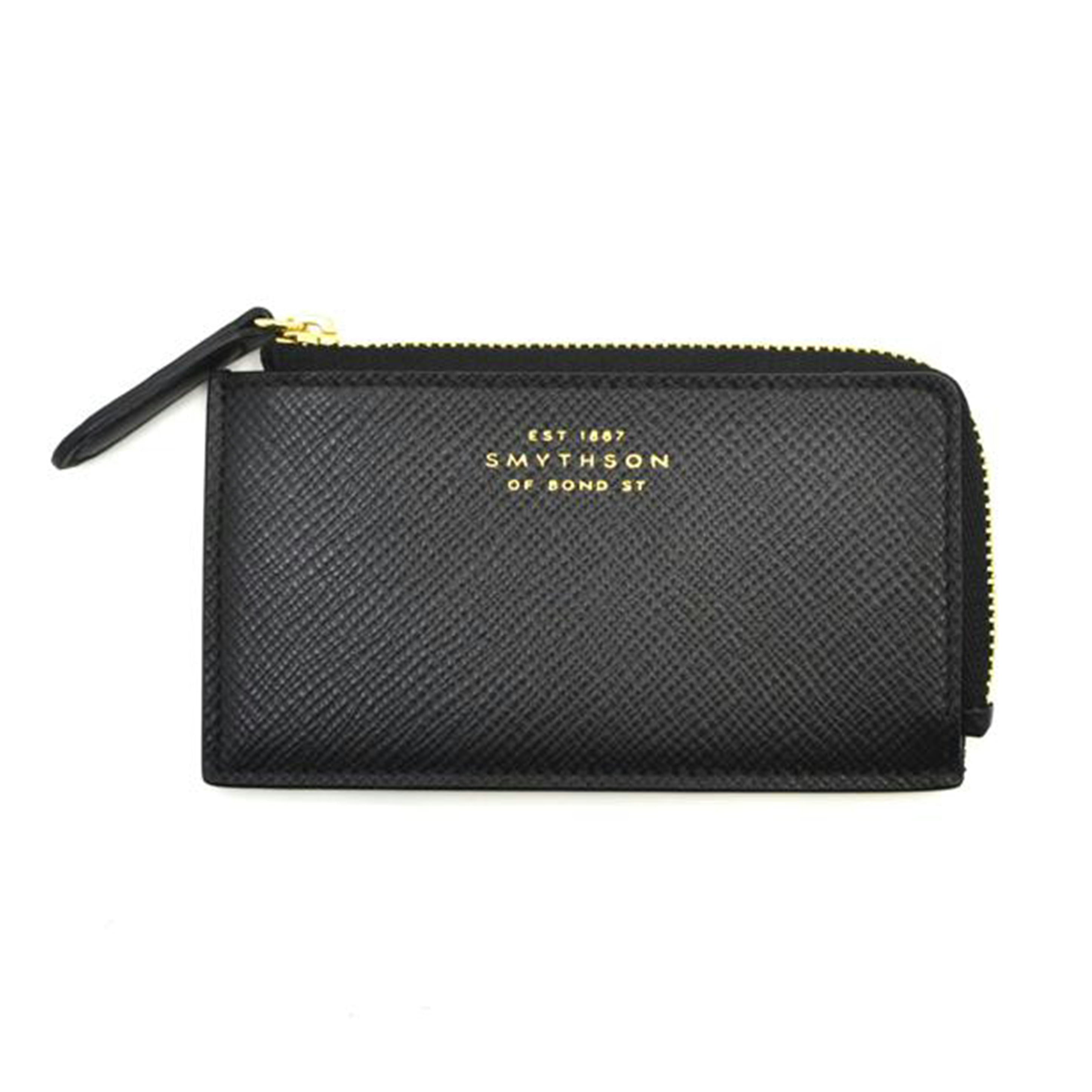 SMYTHSON SMYTHSON/L字ファスナーコインケース/ブラック//Aランク/75