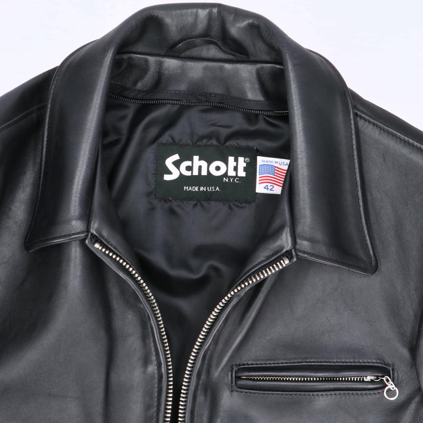 schott ショット/レザーライダースジャケット USA製/64109//ABランク/42