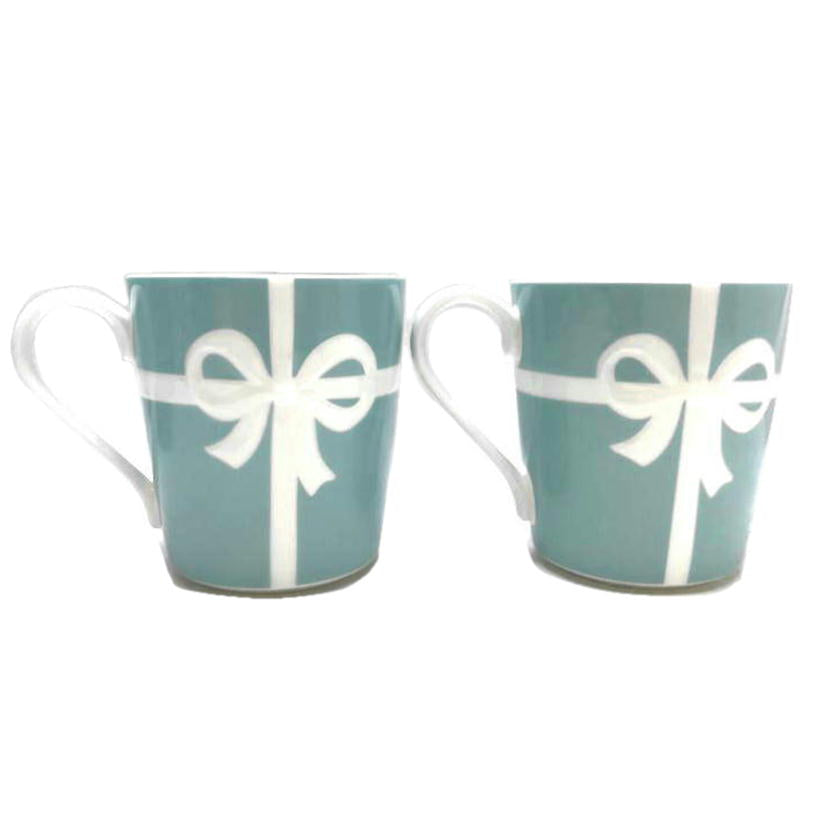 TIFFANY ティファニー/ブル-ボックスマグカップ ペア//Aランク/51