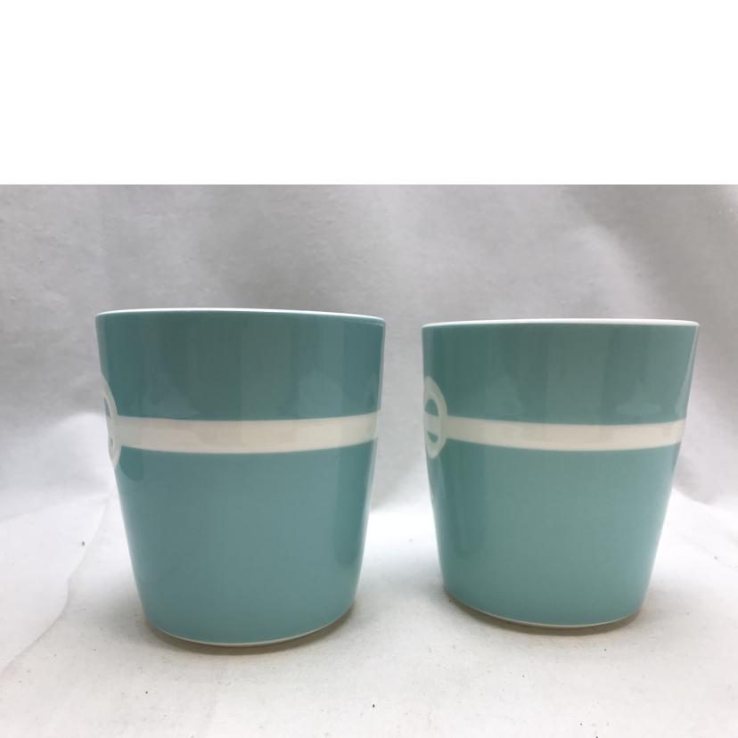 TIFFANY ティファニー/ブル-ボックスマグカップ ペア//Aランク/51