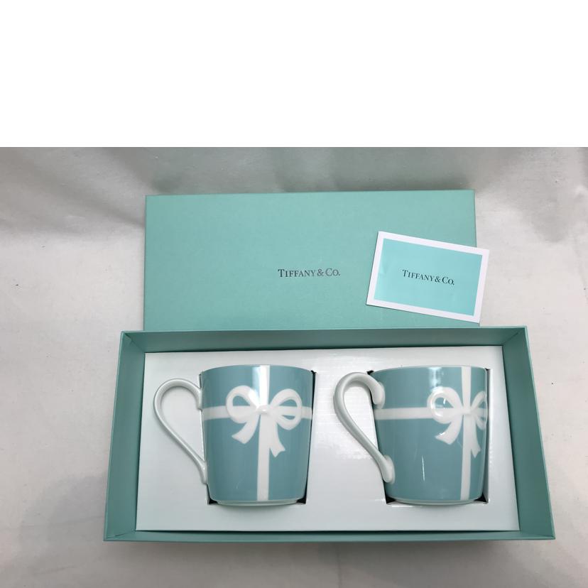 TIFFANY ティファニー/ブル-ボックスマグカップ ペア//Aランク/51