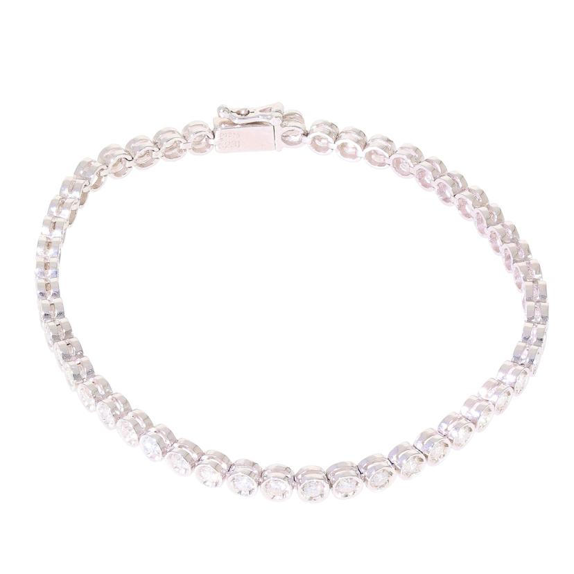 / ◎PT900テニスダイヤブレスレット2.31ct//Aランク/59