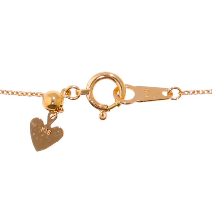 K18ローズクオーツダイヤネックレス 14.18/D0.19ct//Aランク/59