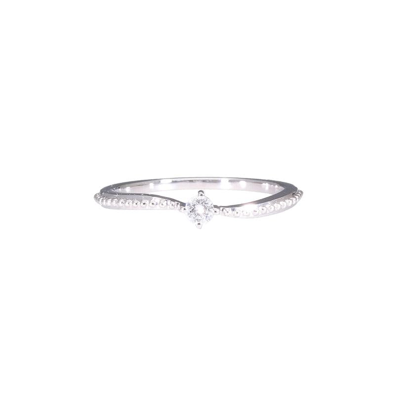 K18WGダイヤリング0.06ct//Aランク/65