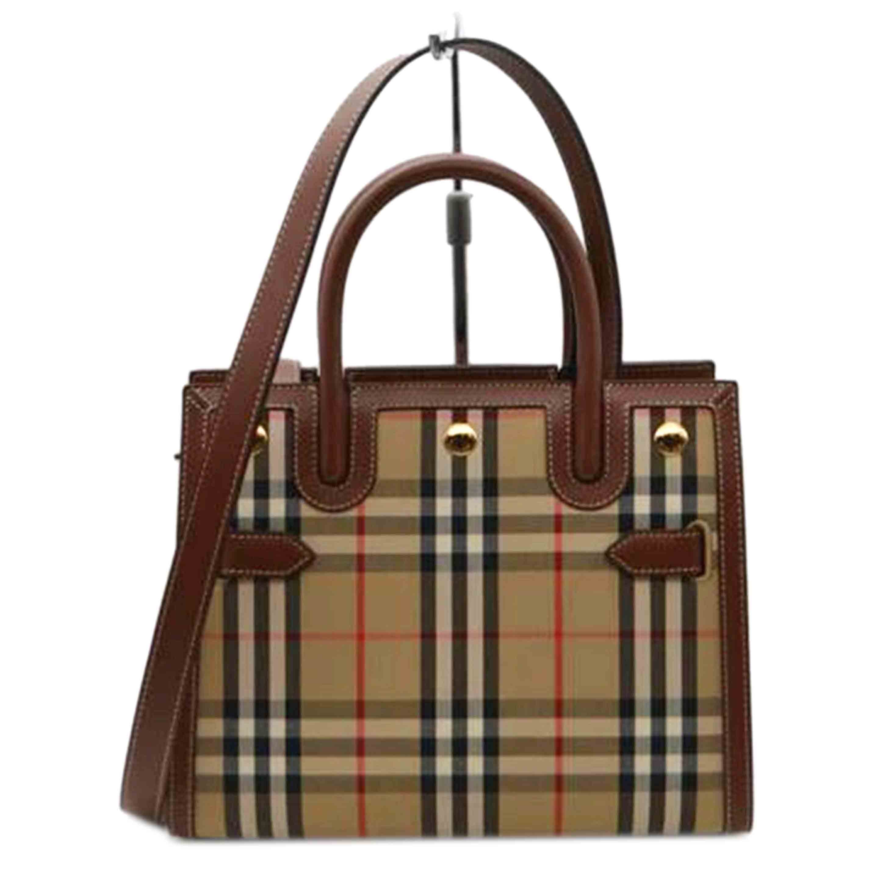 BURBERRY バーバリー/ヴィンテージチェックタイトルミニ2wayレザーハンド/8025267//SAランク/89