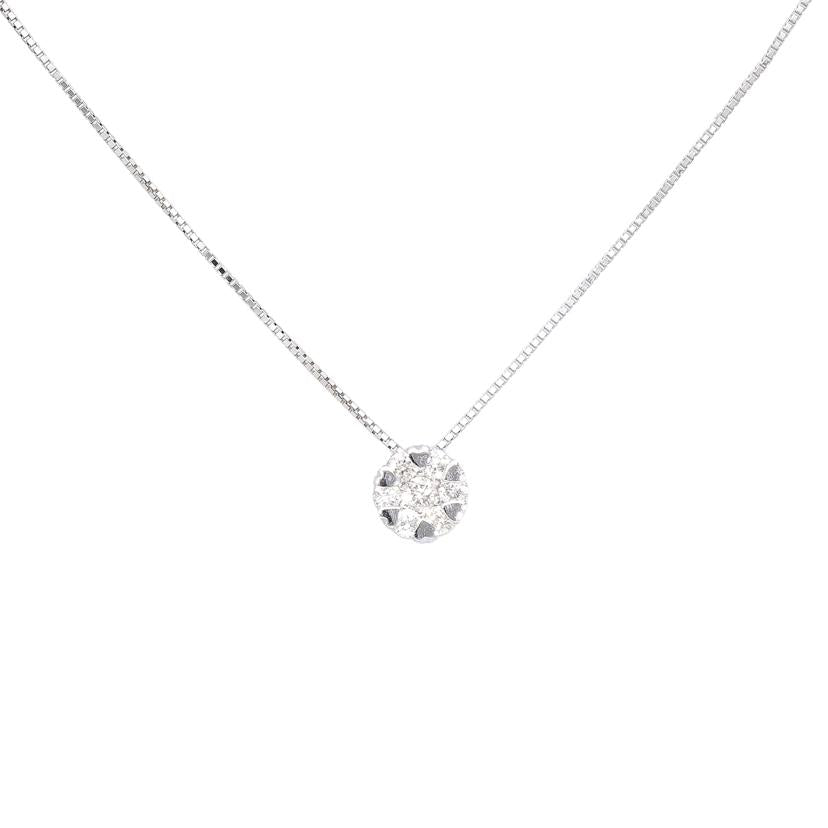 Pt900/850ダイヤネックレス0.30ct//Aランク/78