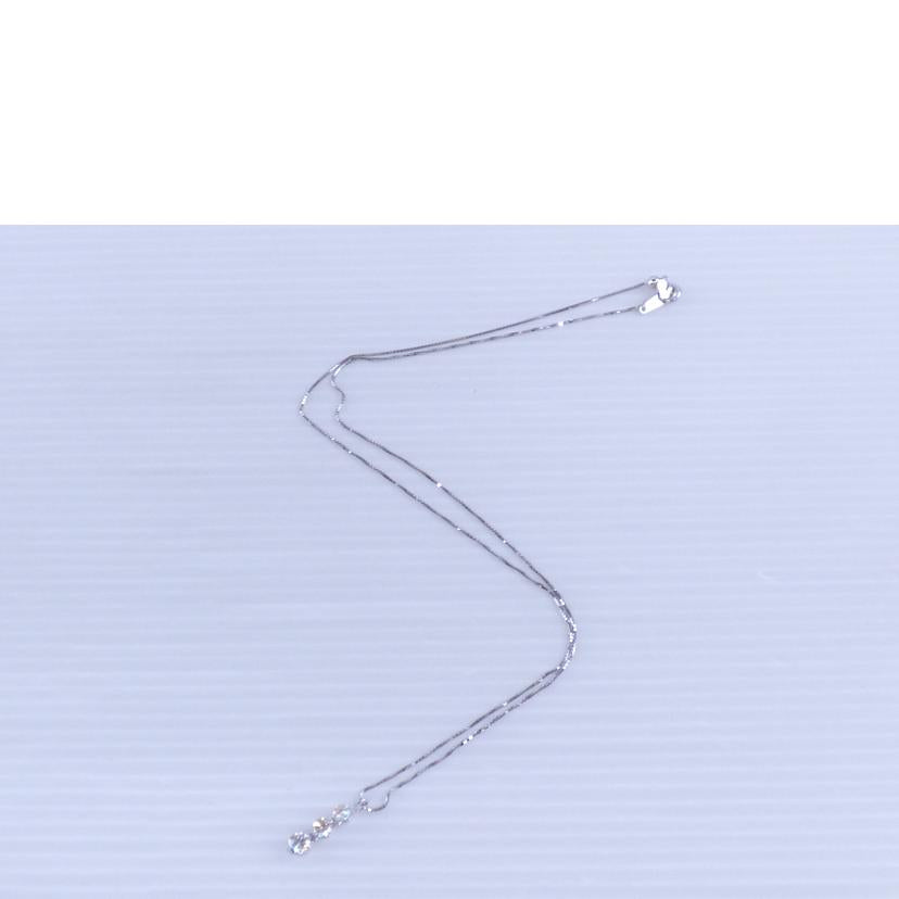 /K18WGダイヤネックレス0.50//ABランク/64