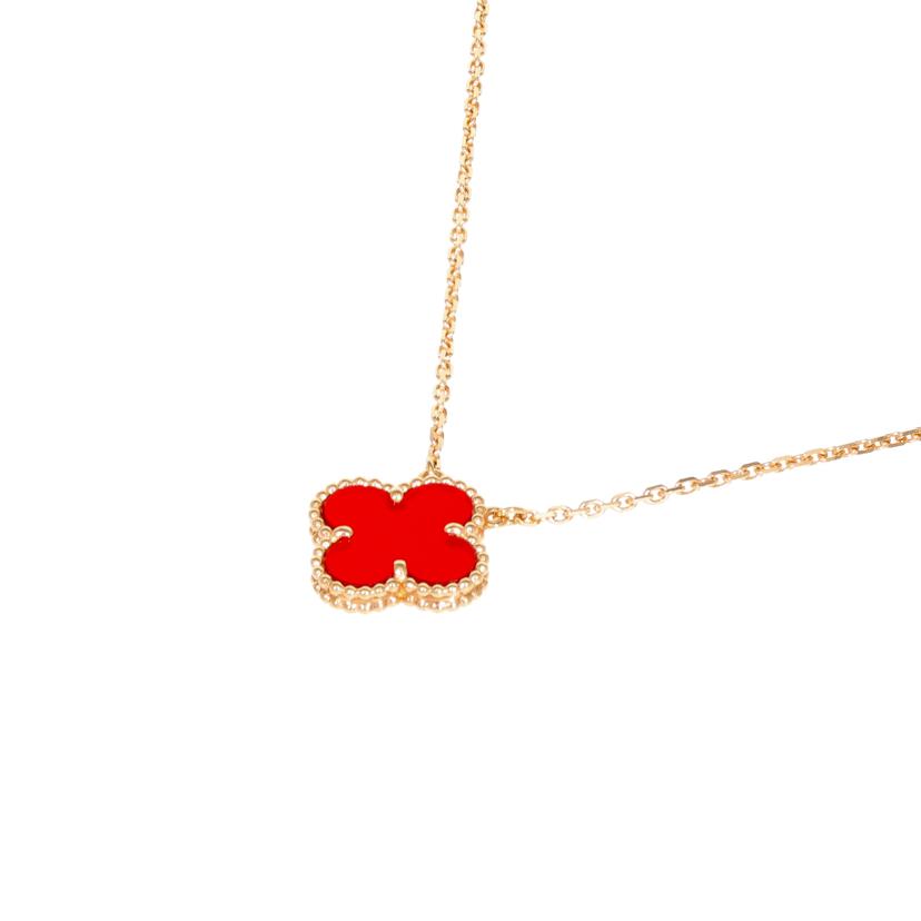 Van Cleef & Arpels ヴァンクリーフアンドアーペル/K18ヴィンテージアルハンブラカーネリアンネックレス//JA953564/Aランク/19