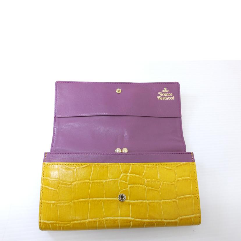 vivienne.W ヴィヴィアンウエストウッド/型押しがま口長財布//Bランク/88