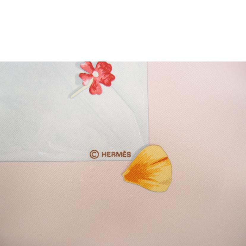 HERMES エルメス/◇カレ90/Desfleurspoulledire/ピンク//SAランク/69