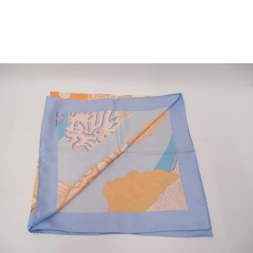 HERMES エルメス/◇カレ90/DRANDS FONDS/ブルー//Aランク/69